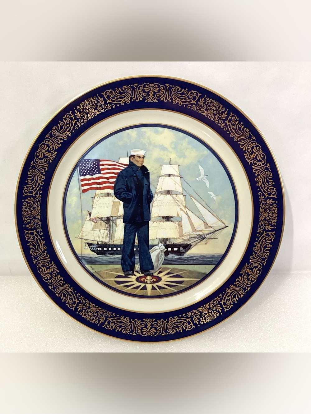 Pickard The Lone Sailor Plate United States Navy Memorial, Washington, D. C.